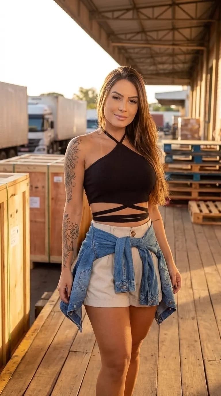 Cropped Triângulo Feminino com Amarração e Corda — Amariti