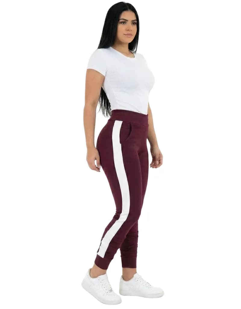 Calça Jogger Feminina em Crepe de Malha com Bolsos — foto 24